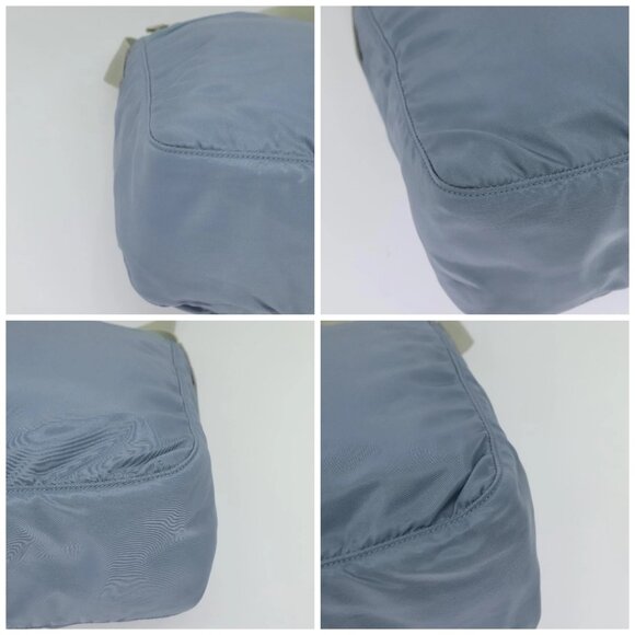 PRADA Shoulder Bag Nylon Light Blue Silver Auth BA5343 - Picture 15 of 16